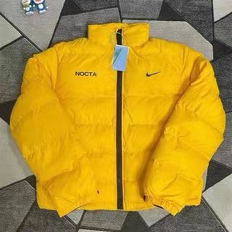 Áo Khoác Phao Cotton Dày Dặn Cổ Đứng Thời Trang Mùa Đông Unisex