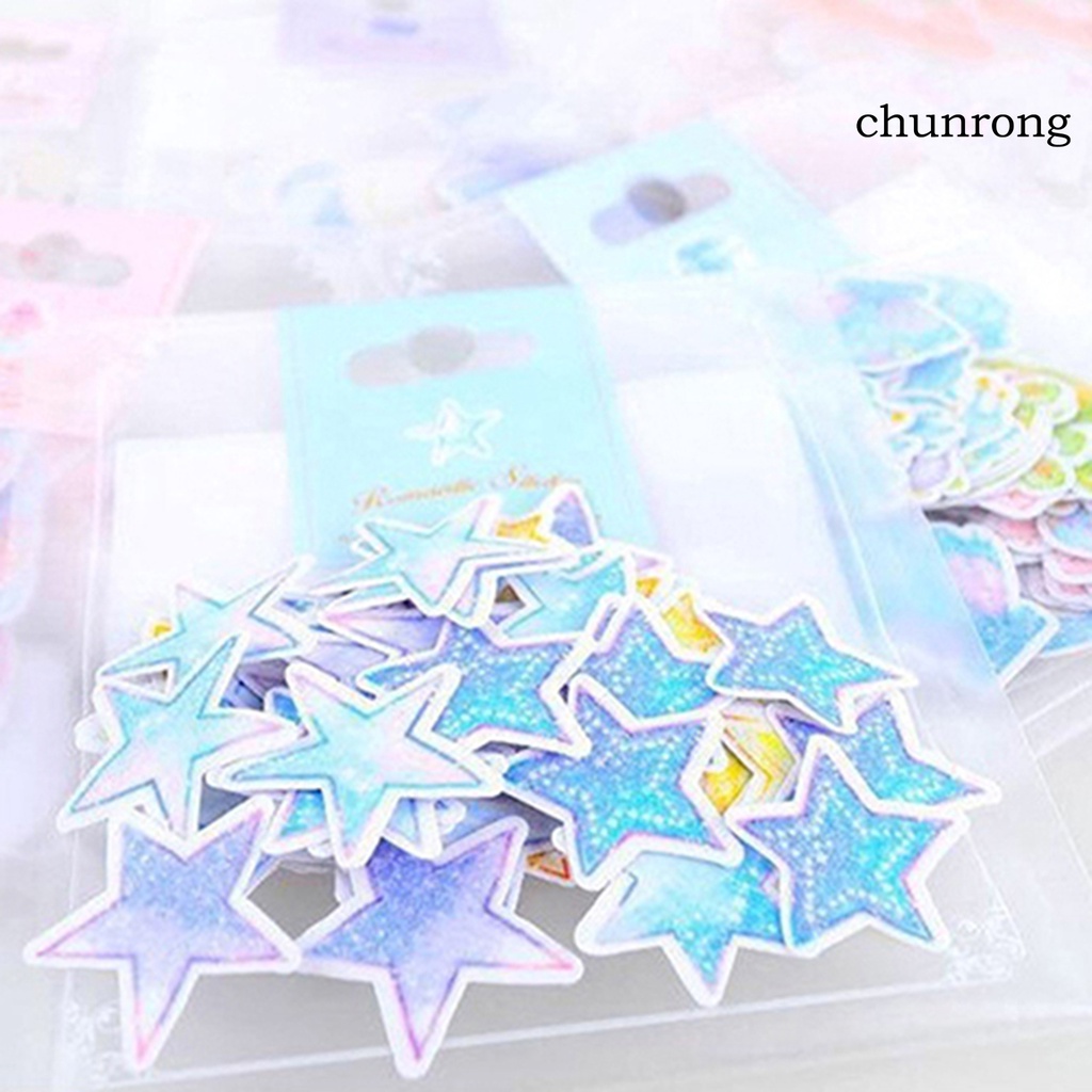 Set 70 Miếng Dán PVC Màu Nước Dễ Thương Trang Trí Vali Laptop