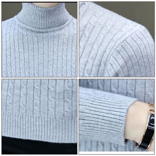 Youtang Áo Len Dệt Kim Cổ Lọ Mỏng