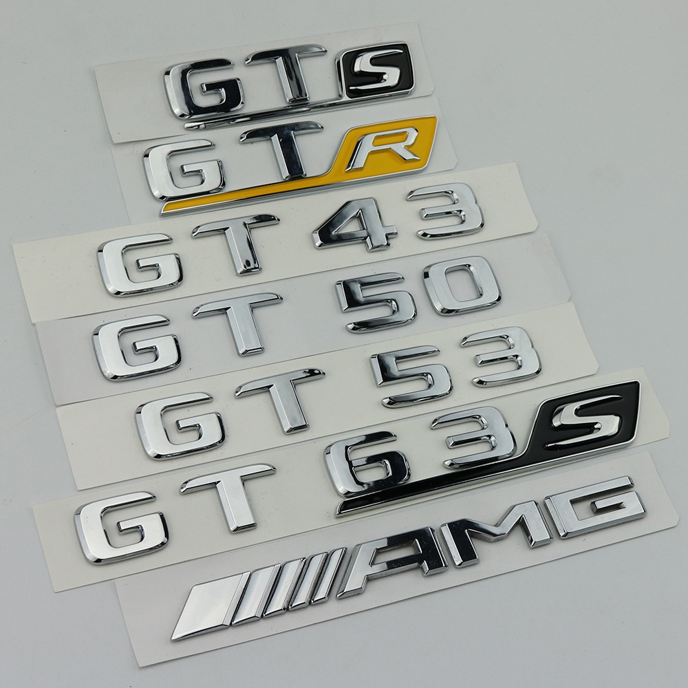[AMG miễn phí] Nhãn dán Benz Benz Logo ô tô Sửa đổi GTS GTR GT50 GT43 GT53 GT63S AMG Logo ô tô sửa đ