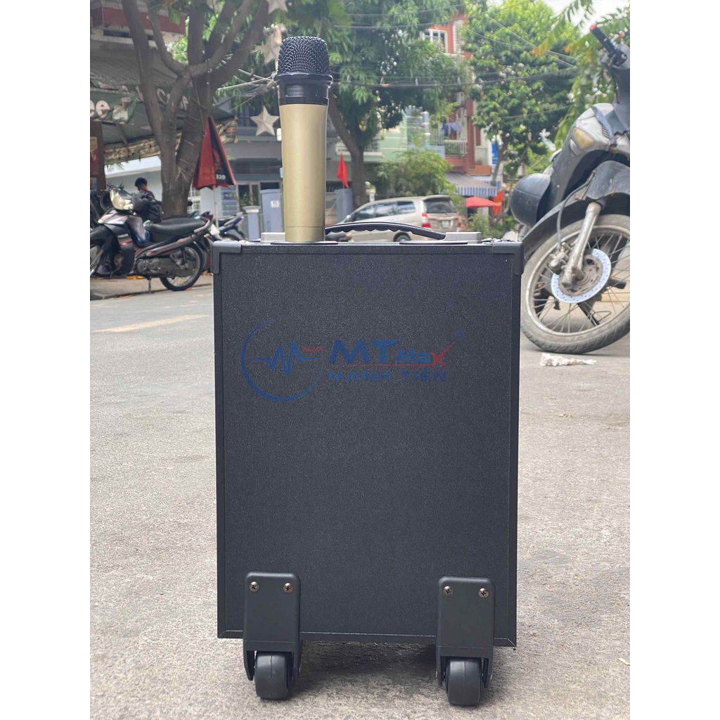 Loa Karaoke Di Động AT T8, Bass 20, Tặng 1 Micro Không Dây