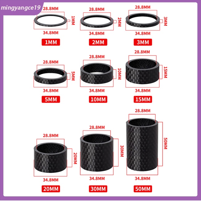 Vòng Đệm Phuộc Trước Bằng Sợi Carbon Cho Xe Đạp Leo Núi