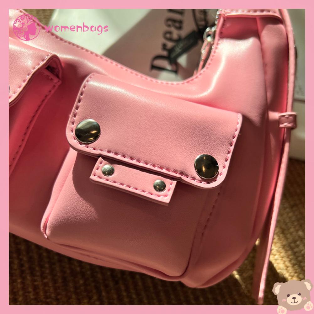 ✿ Bộ Phụ Kiện Cho Máy Tính Bảng WB WB WB WB ✿ Túi Xách Mua Sắm Da PU Hai Ngăn Màu Trơn Di Động Tùy Chỉnh Kích Thước Nhỏ Gọn Thời Trang Cho Nữ