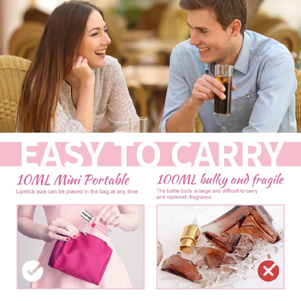 Roll-On Pheromone Infused Essential Oil Perfume Cologne Unisex For Men and Women