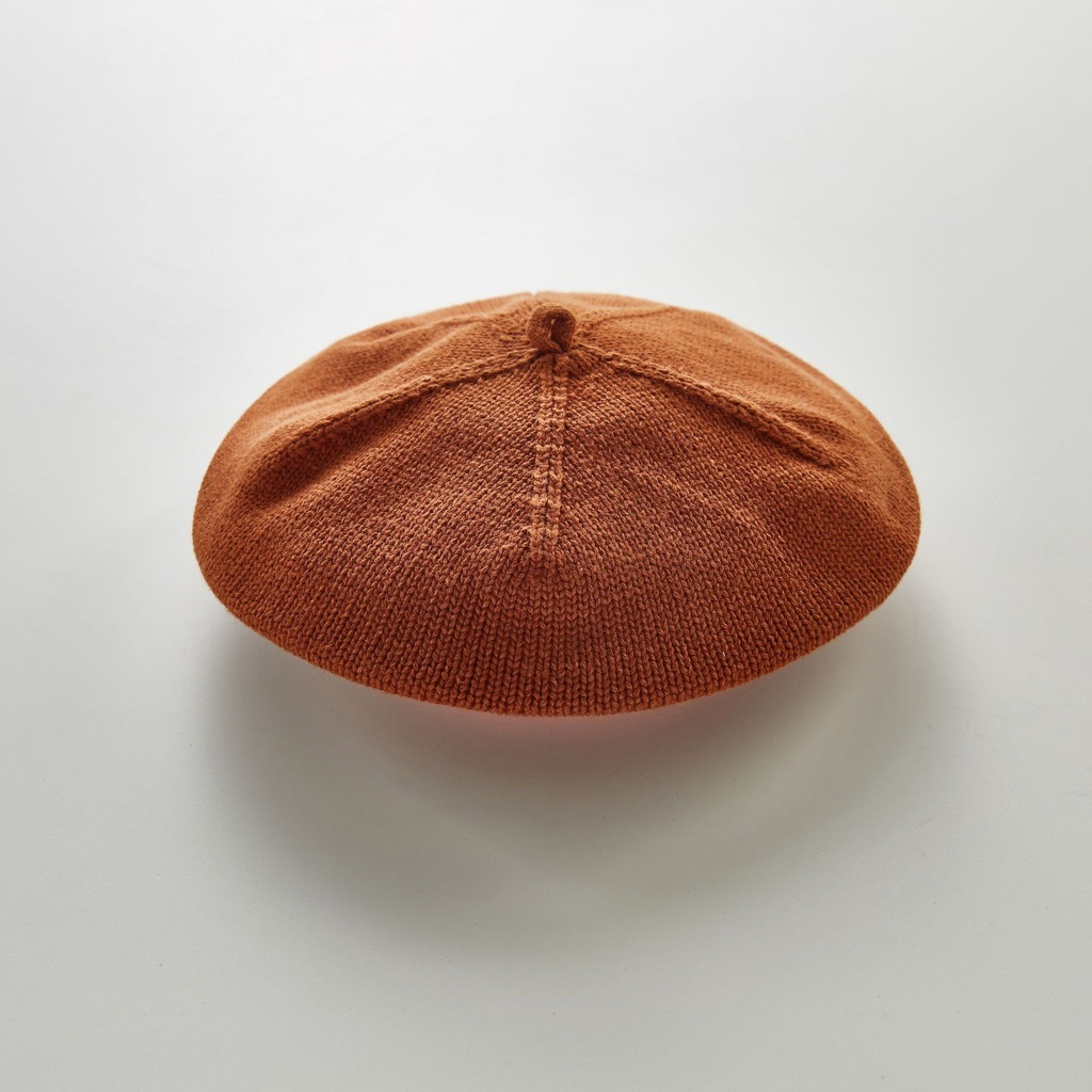 Nón Beret Dệt Kim Thoáng Khí Màu Trơn Thời Trang Hàn Quốc 5RVC