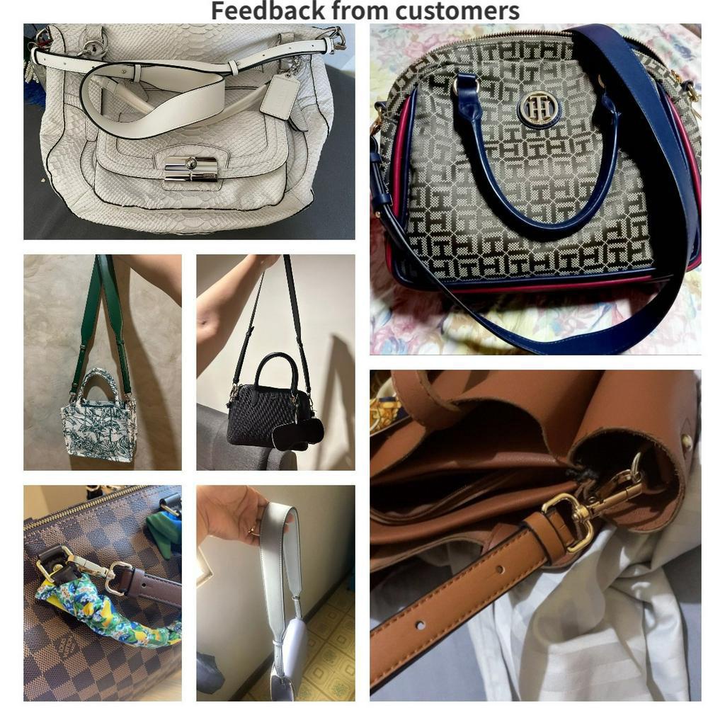 Dây đeo túi xách thay thế bản to da Bag Strap Sling Replacement Leather Wide For Shoulder Sling Bag Long Adjustable