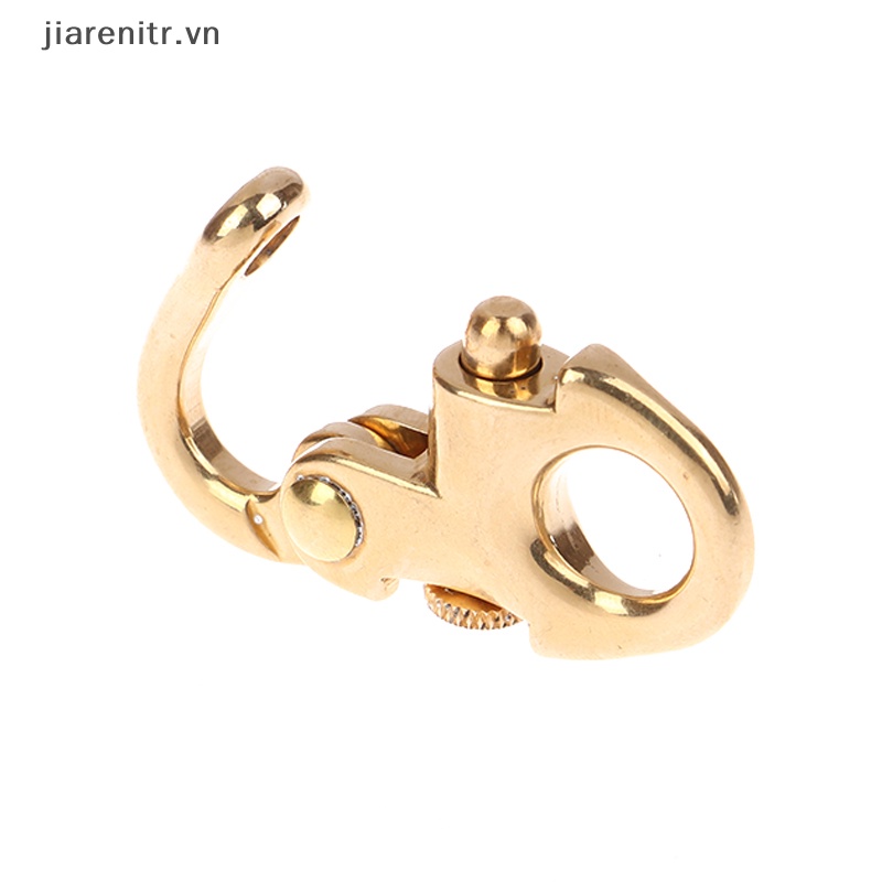 Ji solid brass buckle clasp buckle keychain ring hook screw pin joint connecter bag strap leather craft accessories parts vn