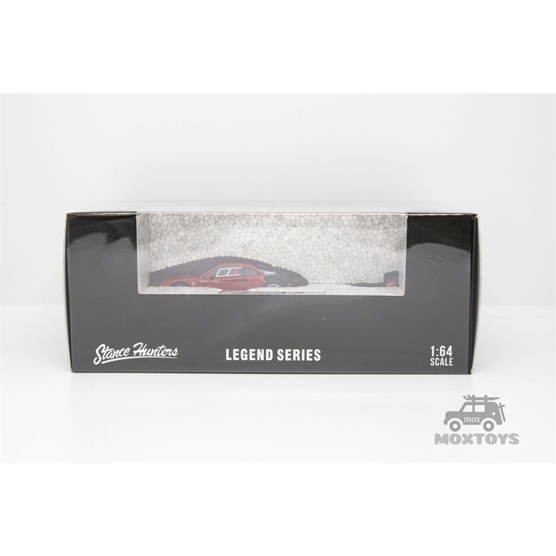 Stance hunters sh 1:64 f40 lm red với bạc / đen với xe mô hình diecast cuộn màu đen