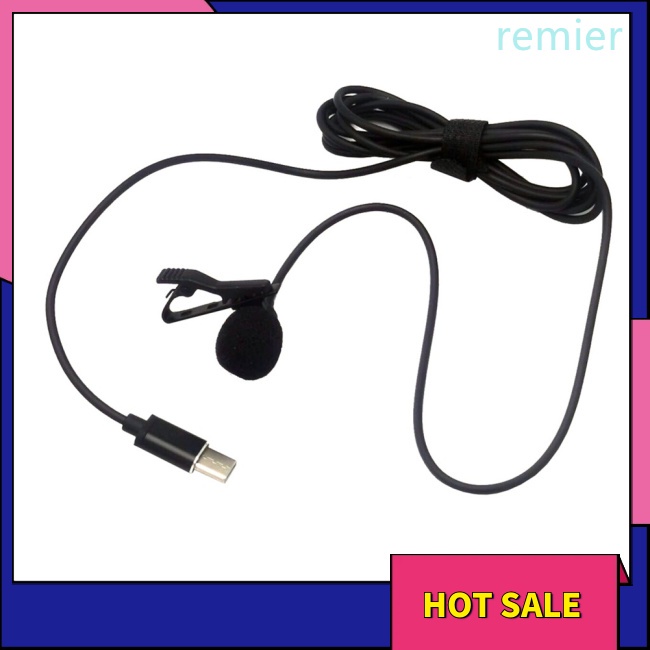 Re type-c lavalier microphone tương thích cho insta360 one r micrô ghi âm giọng nói hifi bên ngoài nhẹ