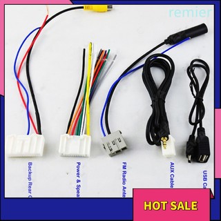 Re 5pcs suit car stereo cd / player wiring harness adapter plug for nissan