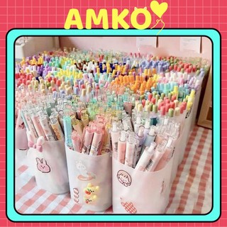 [COMBO 3 BÚT] Bút Bi Bấm Mực Nước 0.5mm Hình Khủng Long Xanh Cute Đáng Yêu AMKO B09 B10 B14