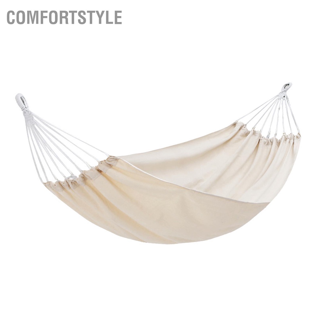 Comfortstyle Ngoài Trời Đu Võng Gia Cố Chống Rollover Trong Nhà Treo Ghế Cho Ký Túc Xá Cắm Trại Mùa Hè Màu Be