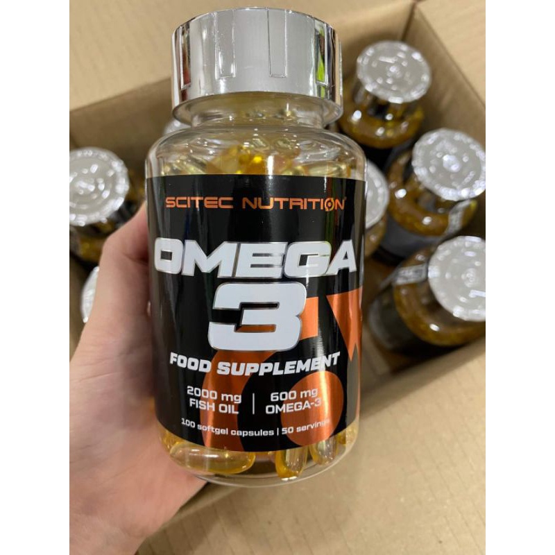 Scitec Omega3 - Fish Oil Bảo Vệ Tim Mạch Tăng Cường Sức Khỏe 100 Viên