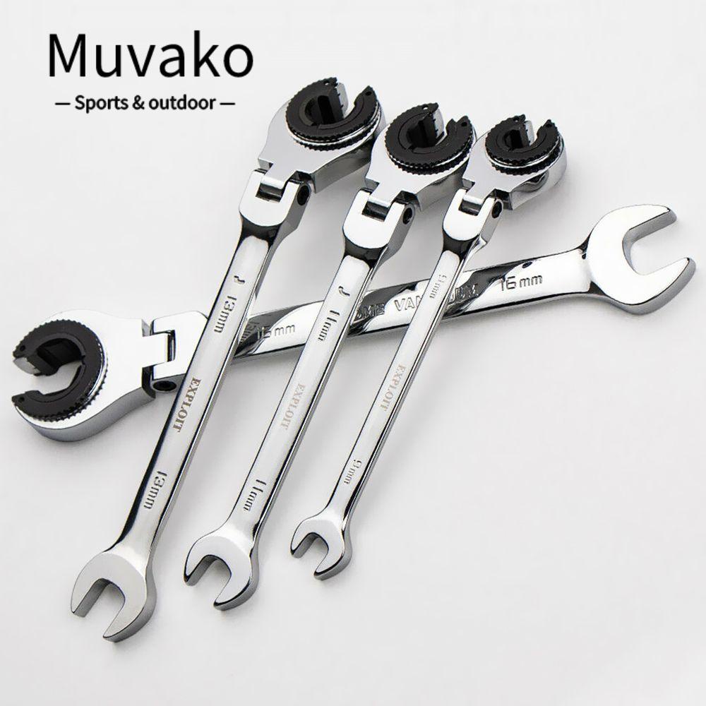 Muvako Có thể điều chỉnh spanner dụng cụ cầm tay nut key bộ sửa chữa phòng tắm bộ cờ lê ống