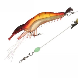 Mồi tôm giả SKYBAITS silicone 75mm để câu cá 5.5g