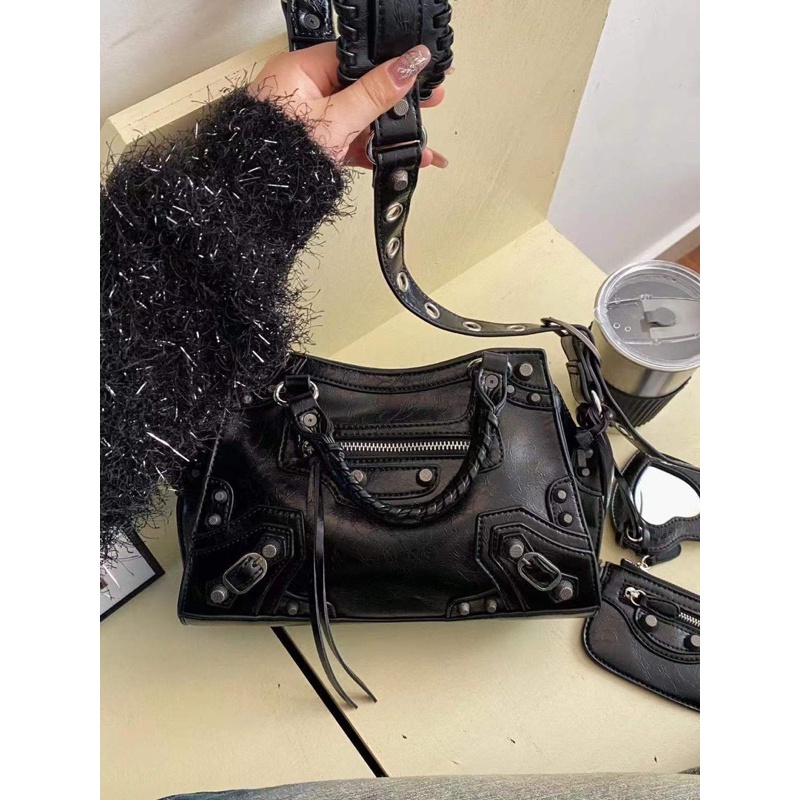 Túi xách Balenciaga chuẩn hàng l1 tặng kèm 1 ví 1 gương T051-TA