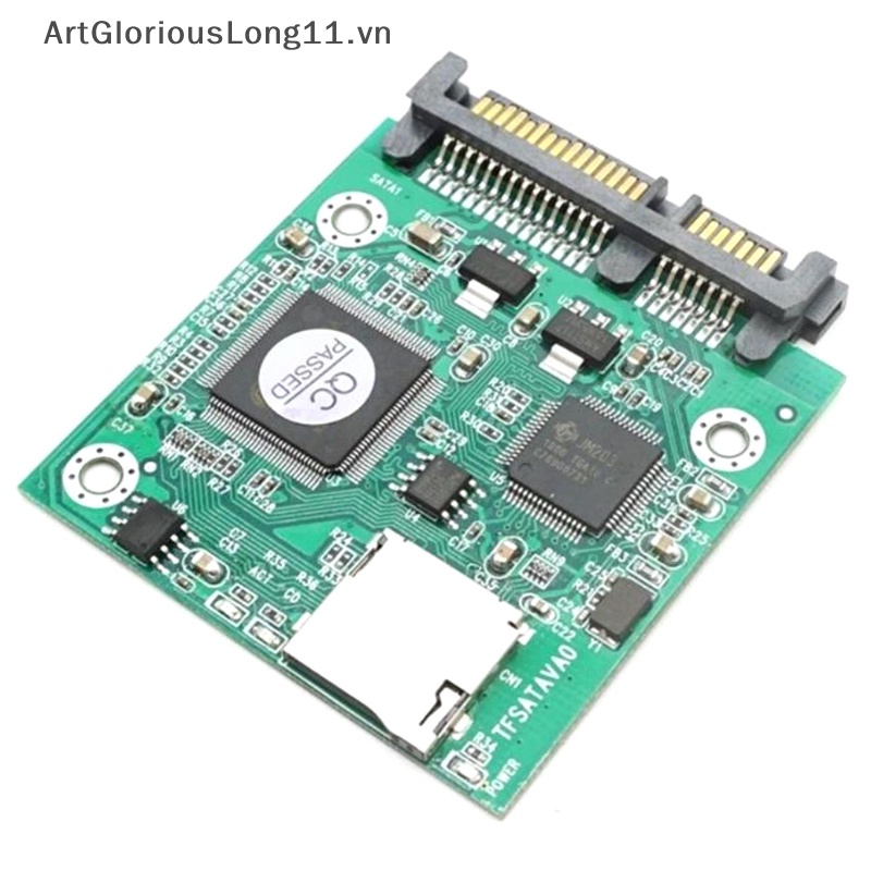 Artgloriouslong tf micro sd to sata adapter converter, truyền nhanh thẻ nhớ sdhc / sdxc / mmc sang 7 + 15p sata converter card.