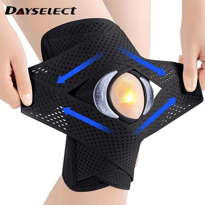 Dayselect one piece hỗ trợ đầu gối nén chuyên nghiệp có thể điều chỉnh với bộ ổn định bên cho nam và nữ nẹp đầu gối để giảm đau đầu gối