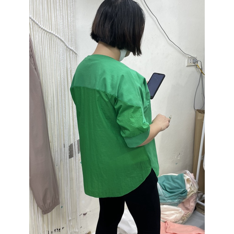 Áo thun kiểu phối gió PAT