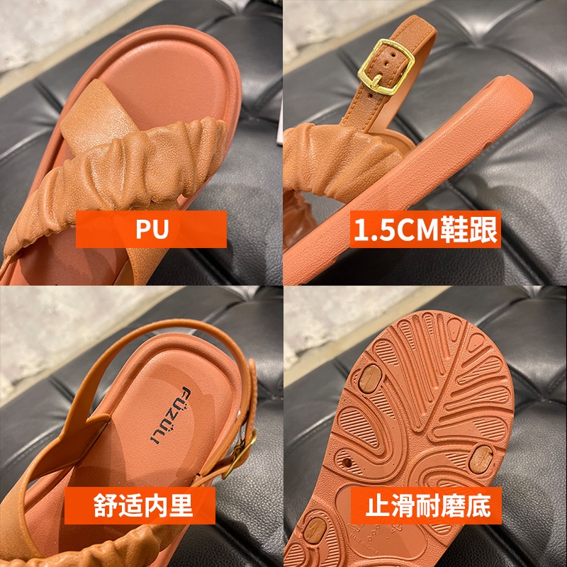 Sandal Quai Chéo Màu Trơn Thời Trang Mùa Hè 2023 Cho Nữ dép thời trang nữ