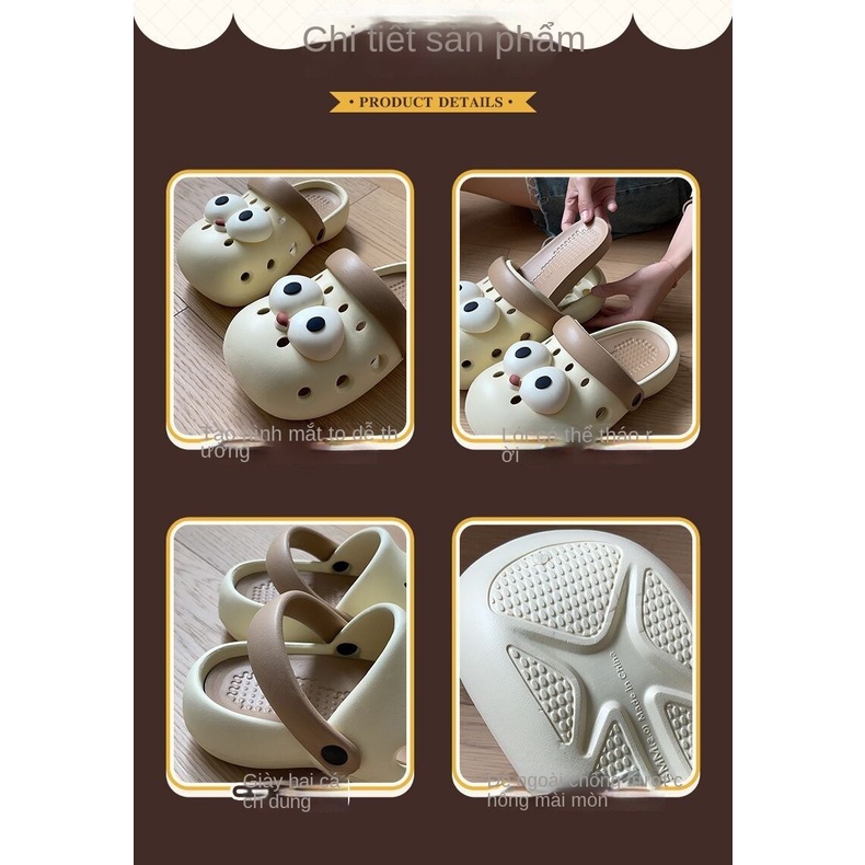 Dép Đi Trong Nhà Đế Mềm Thoáng Khí Họa Tiết Hoạt Hình Dễ Thương Cho Nữ