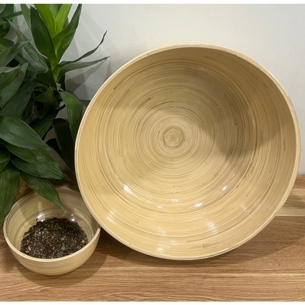 Chậu tre 💥 HÀNG LOẠI 1 💥 Chậu ngâm chân nails, spa dưỡng sinh bằng tre đủ size D35H14,D30H10,D25H9,D20H8,D16H6,5