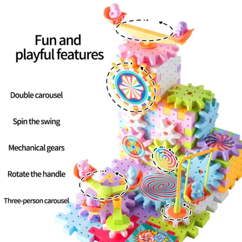 Đồ Chơi Lắp Ráp Bánh Răng Vòng Xoay Chuyển Động 83,135 Chi Tiết, Xếp Hình Giáo Dục Thông Minh Cho Bé- Thepooh