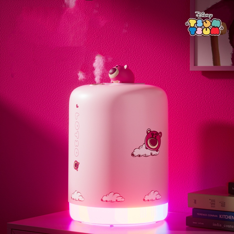 Fnelse  Máy tạo ẩm không khí strawberry bear có thể sạc lại hộ gia đình nhỏ hydrating xịt lớn văn phòng máy tính để bàn