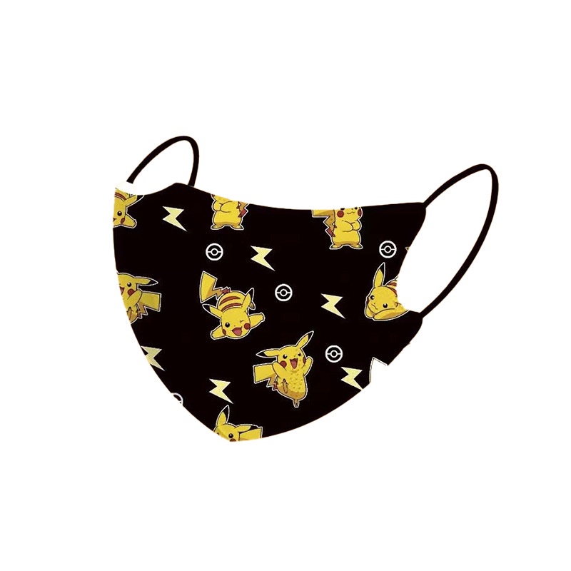 Set 30 Khẩu Trang Chống Bụi In Hình Pokemon 3d h0101 Dành Cho Trẻ Em
