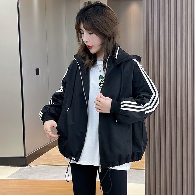 Áo Khoác Bóng Chày Có Mũ Trùm Thời Trang Mùa Thu Giản Dị