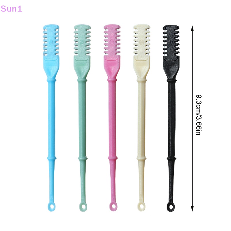 Sun1> 360 độ rotag double head nose hair trimmer earpick nose hair removal dụng cụ cắt tỉa lông tai mũi cầm tay tốt