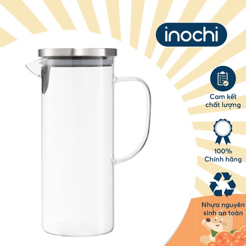 Bình nước thuỷ tinh Inochi - Nikko 1.3L
