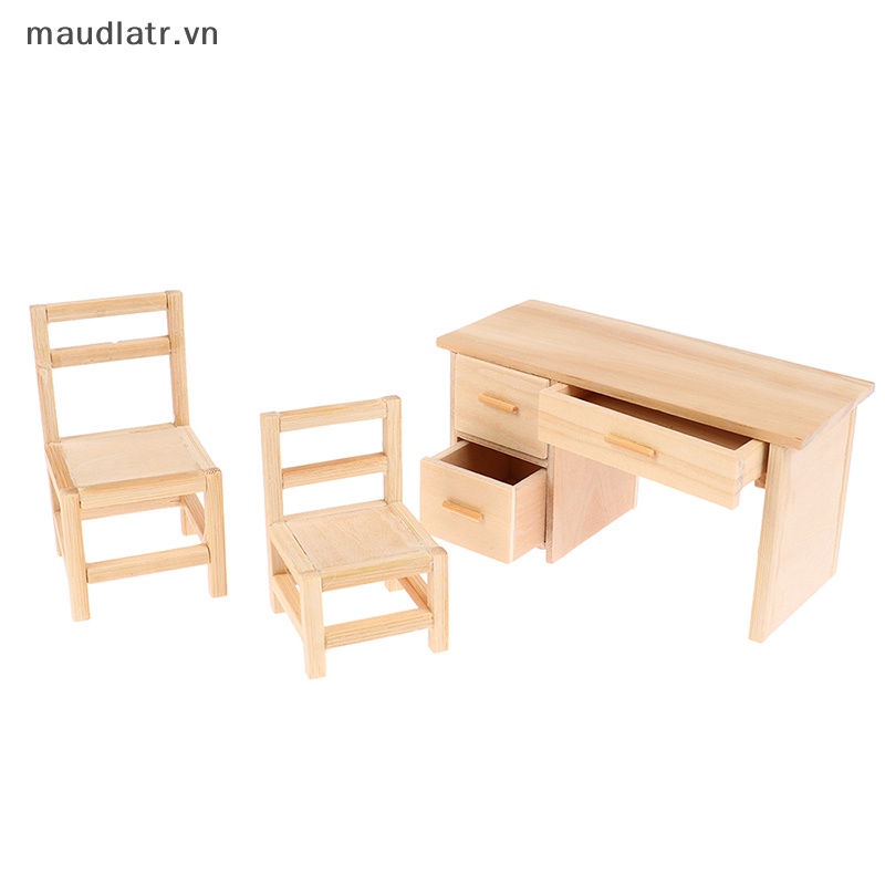 Mm dollhouse miniature simulation mini desk chair model diy accessories toys vn