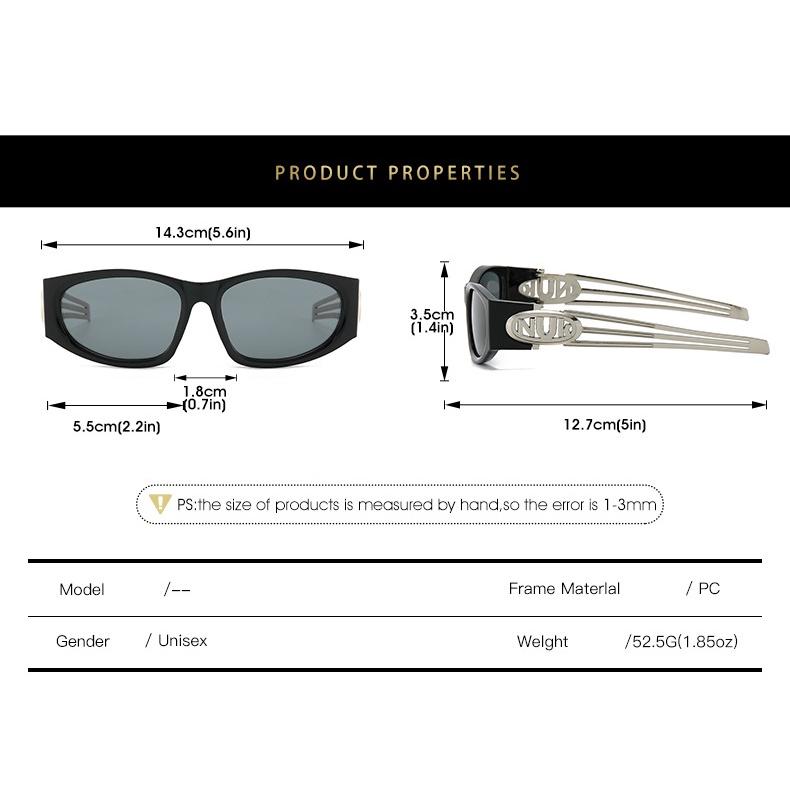 2023 kính râm mắt mèo thời trang cá nhân mới của châu âu và mỹ