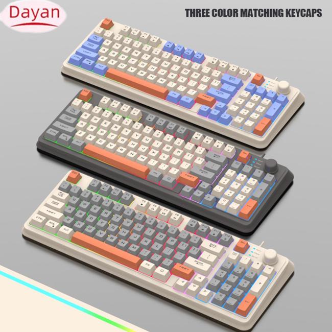 Bàn phím cơ dayan k82 bàn phím pc nhỏ gọn có dây với bàn phím số 94 phím bàn phím chơi game cơ học cho máy tính