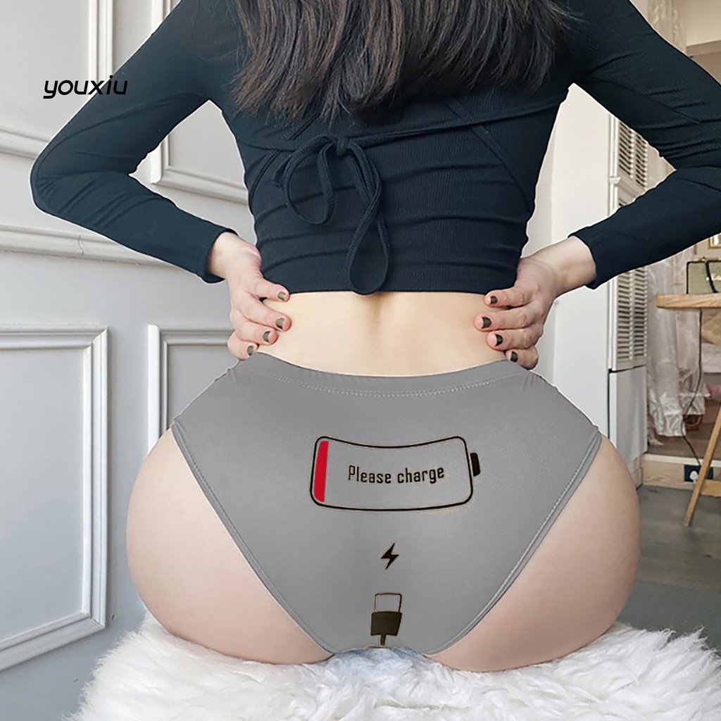 Yfp sexy briefs low-rise thoáng khí sạc điện thoại in quần lót để mặc hàng ngày
