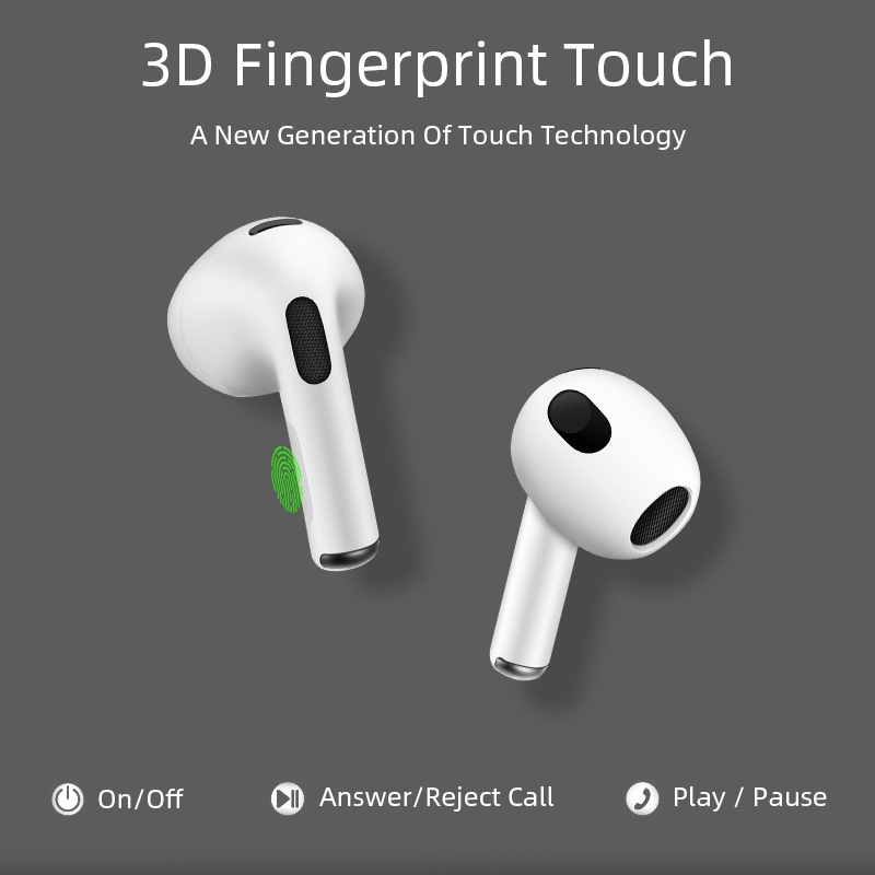Tai Nghe bluetooth 5.1 Không Dây air pro 4 tws Màu Trắng