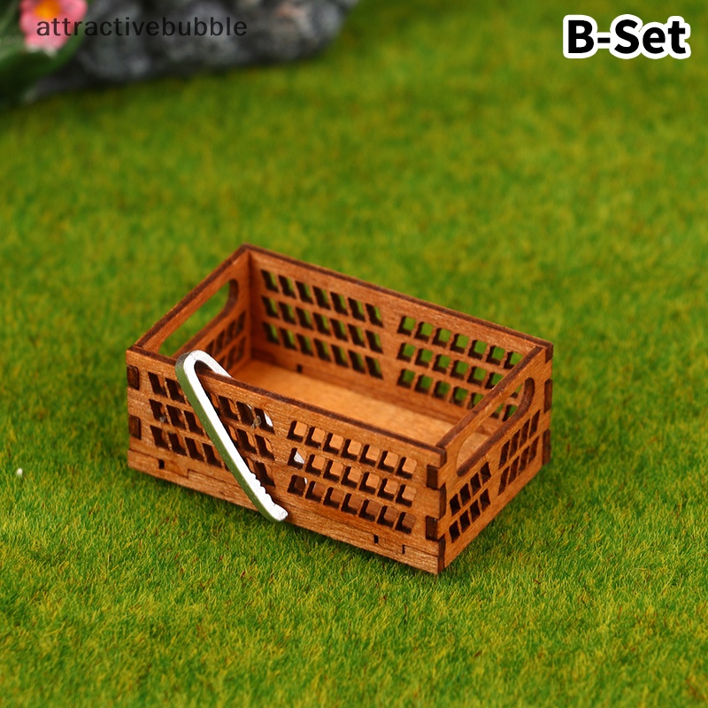 Atvn 1set 1:12 dollhouse miniature bread rack cake kệ hộp lưu trữ / giỏ w / kẹp nướng cảnh trang trí nhà búp bê phụ kiện martijn