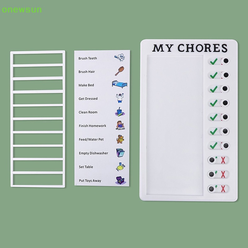 Onewsun checklist check plan bulle board memorandum essential learn hot sales phát triển thói quen trẻ em mới