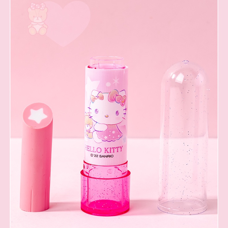 Sanrio kuromi tẩy son môi tạo kiểu cao su dễ thương văn phòng phẩm học sinh