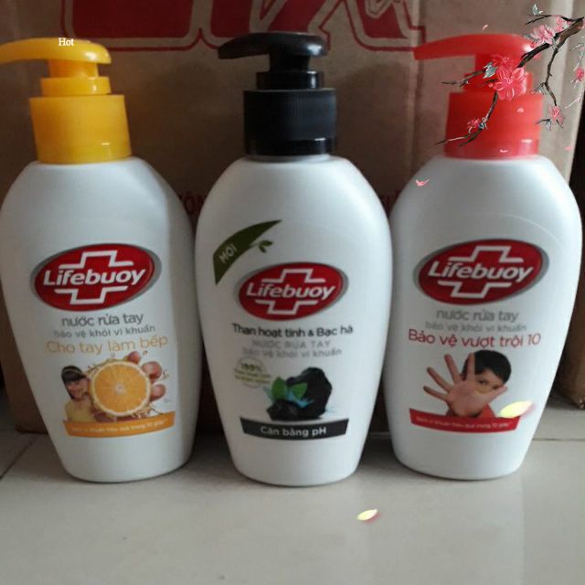 Nước rửa tay Lifebuoy 180g diệt khuẩn 99,9%