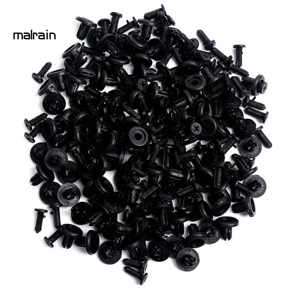 FENDER Bộ 100 Đinh Tán Nhựa 6mm Chuyên Dụng Cho Xe Hơi