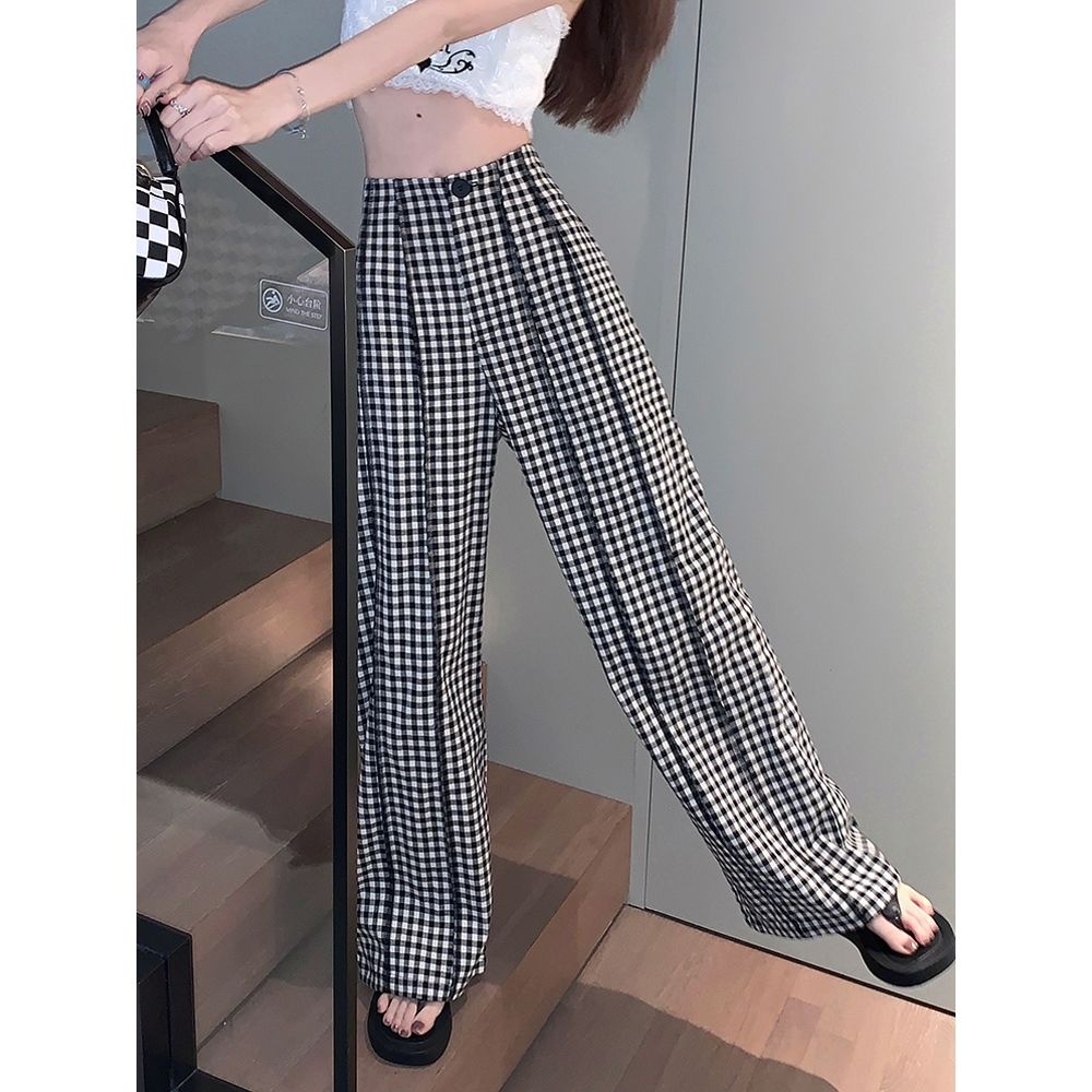 Quần Dài Lưng Cao Ống Rộng Phong Cách Mới Mùa Hè 2023