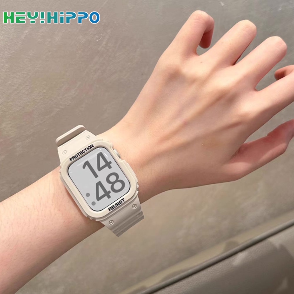 Dây Đeo Silicone Khóa Nam Châm Cho Đồng Hồ Thông Minh iwatch 45 / 44 / 42 / 41 / 40 / 38mm series 8 / 7 / 6 / 5 / SE