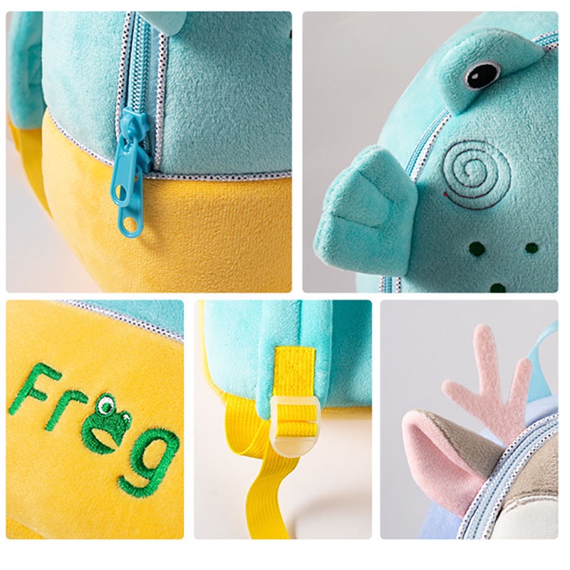 Balo Đi Học Bằng Vải Bông Siêu Nhẹ Hình Kỳ Lân Dễ Thương Dành Cho Trẻ Nhỏ Mẫu Giáo