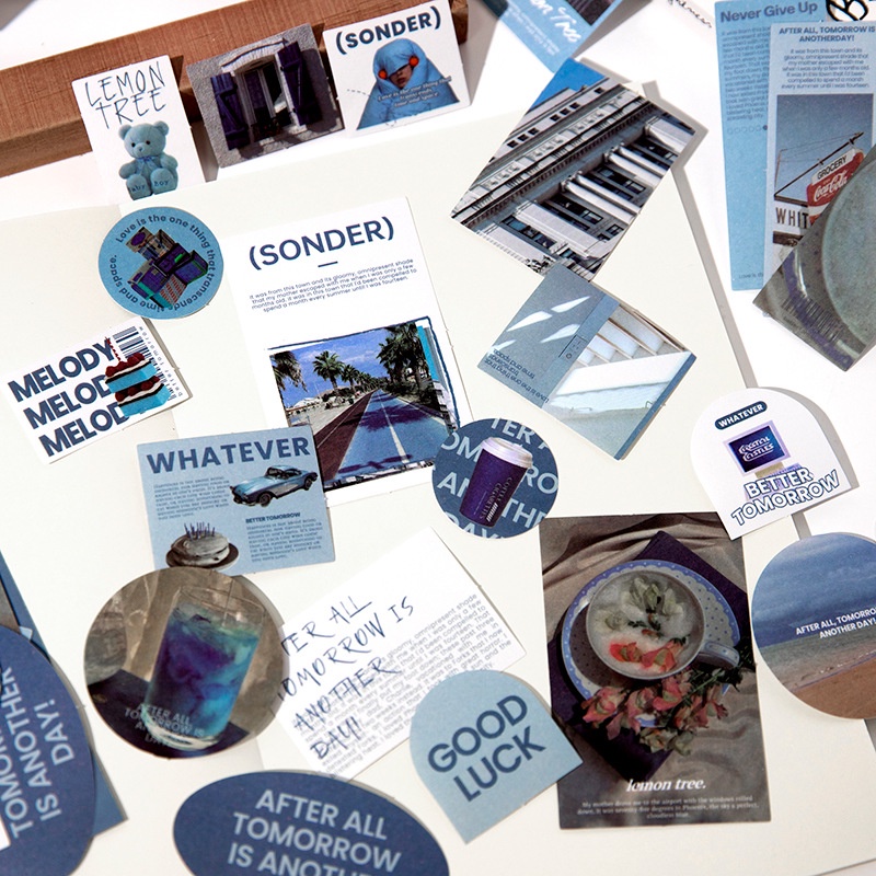 Set 46 tấm sticker aesthetic Better Tomorrow