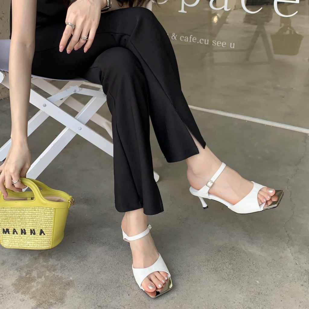Sandal Cao Gót Hở Ngón Thiết Kế Mới Thời Trang Mùa Hè 2023 Dành Cho Nữ