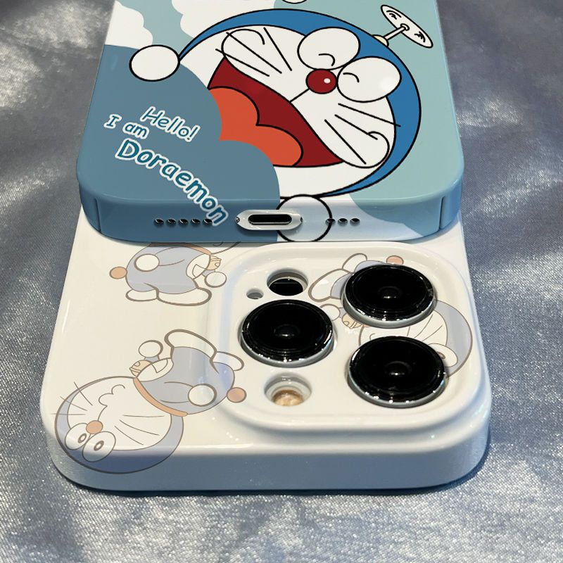 Ốp Điện Thoại Cứng In Hình Doraemon Cho Iphone 11promax 8plus 13promax 14 12 / 11 / xsmax / se