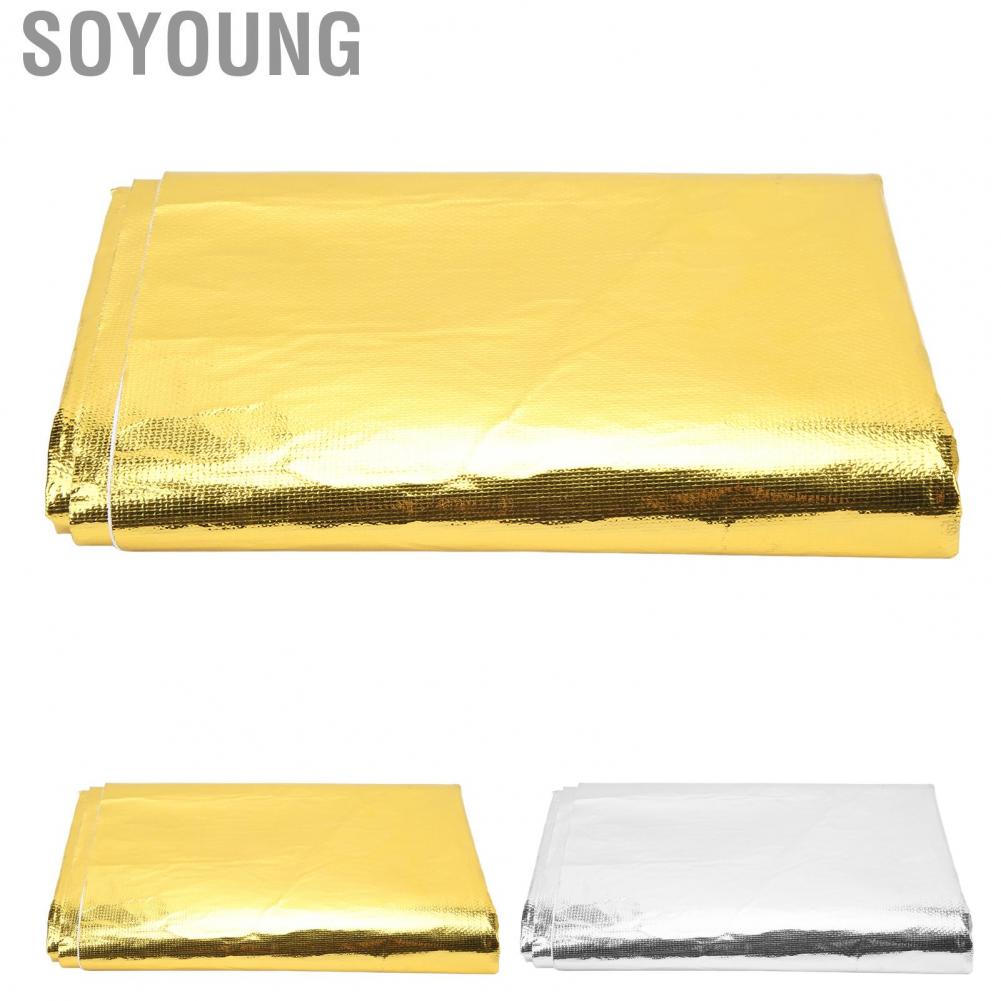 Soyoung Thermal Insulation Adhesive Tape  Easy To Remove Excellent Reflection Lightweight Heat Shield Wrap Wide Applicability Stable for Seat Bottom