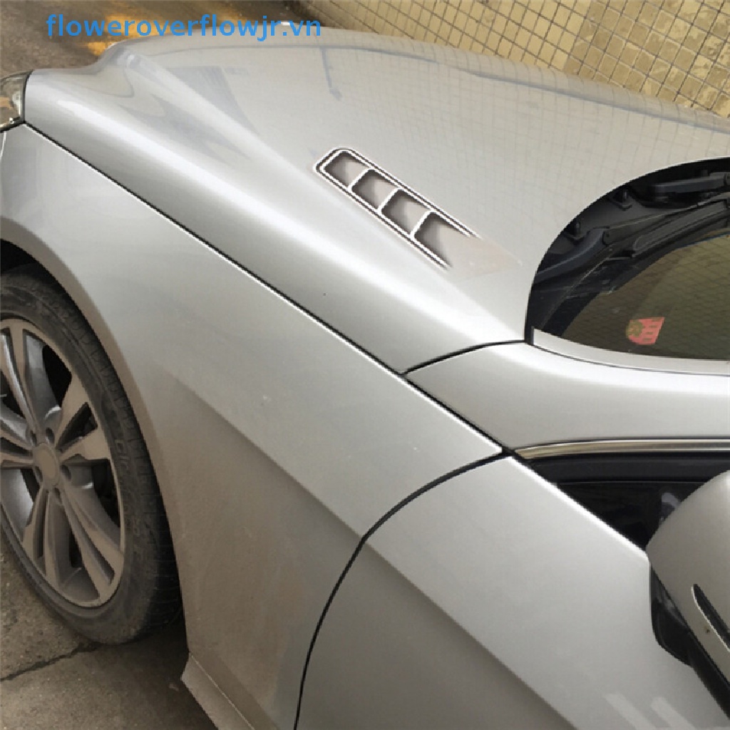 FENDER Sticker Dán Trang Trí Lỗ Thông Gió Xe Hơi Chống Nước Hình Cá Mập